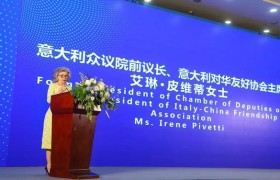 意大利国家前众议院议长艾琳·皮维蒂重返“丝绸之路”